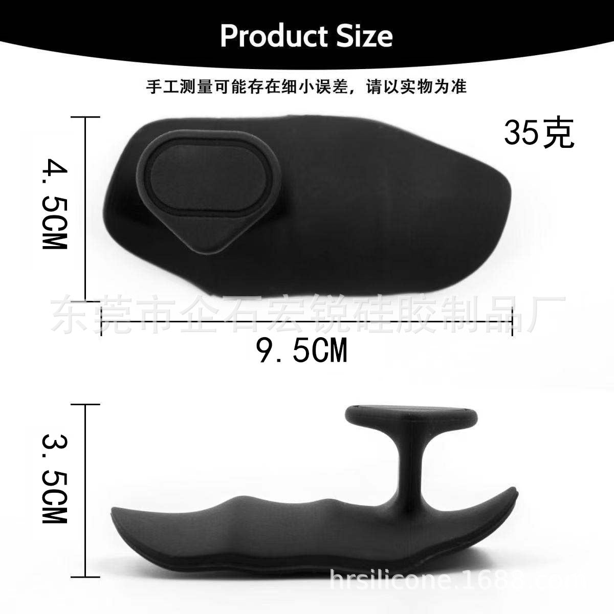 Fitness Dumbbell Weightlifting Silicone Palm Anti-slip Grip