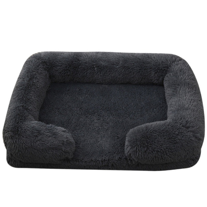 Plush Round Pet House Bed Winter Dog Cat Pet Supplies