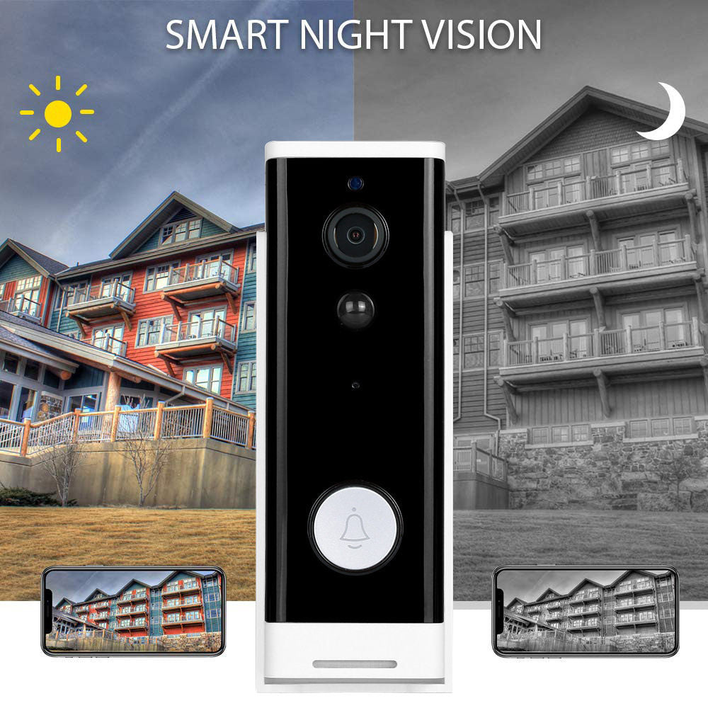 Smart Doorbell Security Home Door Bell Ring WiFi Video