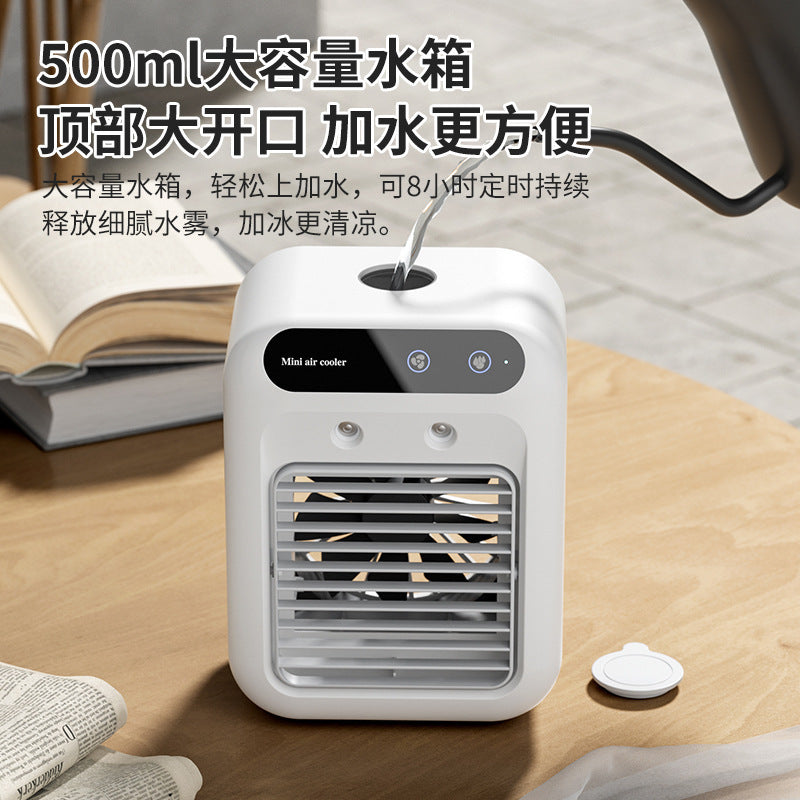 Air Cooler Small Spray Electric Fan Mini Air Conditioner Fan