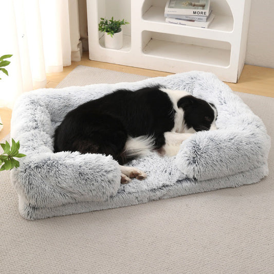 Plush Round Pet House Bed Winter Dog Cat Pet Supplies